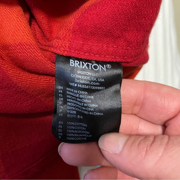 Brixton Bowery Long Sleeve Plaid Flannel Shirt Crimson/Aurora Red size XXLarge - Picture 11 of 16